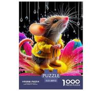 Mouse, 1000-piece Jigsaw Puzzle, Versatile Recreational Game Balancing Relaxation Intelligence Creativity, Enjoyable Choice for Families Individuals Gifting Display, Suitable for Ages 12+, 52x38cm/1