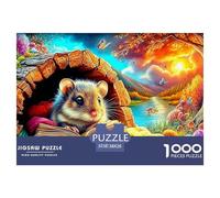 Mouse 1000 Piece Jigsaw Puzzles Suitable for Decompression And Wall Decor Birthday Gifts Couple Art for Adults And Kids 38x26cm/1000pcs