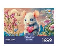 Mouse 1000 Piece Jigsaw Puzzles Suitable for Decompression And Wall Decor Birthday Gifts Couple Art for Adults And Kids 52x38cm/1000pcs