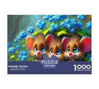 Mouse 1000 Pieces Premium Jigsaw Animal Age 12+ Quirky, Abstract Design, Home Decoration, Educational, Challenging Puzzle Games 38x26cm/1000pcs