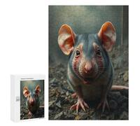 Mouse 300 Piece Jigsaw Puzzles All Ages Paisaje Edificio Jigsaws Evening Wind-Down Activity Challenging Home Decor Stress Relief 300 PCS