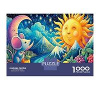 Mouse (5)_3 Jigsaw Puzzle Sun & Moon Fantasy 1000 Pieces Adults Jigsaws Extra-thick Cardboard for Couples Logic Skill 38x26cm/1000pcs