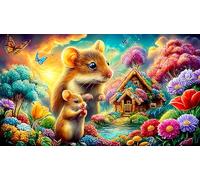 mouse Adult Jigsaws Puzzle 1000 Pieces Recycled Paper Educational Game Challenge for Wall Decoration and Gifts 70x50cm/1000pcs