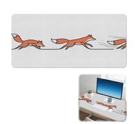 Mouse and Keyboard Mat Abstract Orange Non-Slip Waterproof Table Mats Desktop Protective Pad for Office Desk Accessories Home Decor Table Protector (42 X 90 Cm)