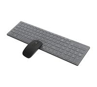 Mouse and Keyboard Set, Wireless Keyboard, Gaming Mouse and Keyboard Combo, HK 06 Mouse, with Volume Adjustment, for Smart Phones, Tablet Computers, Notebooks(black) Double the comfort