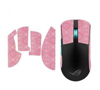 Mouse Anti Slip Grip Tape Compatible with ASUS ROG Harpe Ace Mouse Skins,Sweat Resistant,Sweat-Proof Grip, Protective Cover,Pink Half
