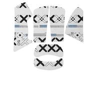 Mouse Anti Slip Grip Tape Compatible with ASUS ROG Keris II Ace Mouse Skins,Sweat Resistant,Sweat-Proof Grip, Protective Cover,White Black Full