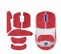 Mouse Anti Slip Grip Tape Compatible with ASUS ROG Keris II Ace Mouse Skins,Sweat Resistant,Sweat-Proof Grip, Protective Cover,Red Full