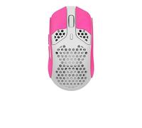 Mouse Anti Slip Grip Tape Compatible with HyperX Pulsefire Haste Wired Gaming Mouse Skins,Sweat Resistant,Sweat-Proof Grip, Protective Cover,Rose Pink Suede Full