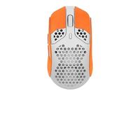 Mouse Anti Slip Grip Tape Compatible with HyperX Pulsefire Haste Wired Gaming Mouse Skins,Sweat Resistant,Sweat-Proof Grip, Protective Cover,Orange Suede Full