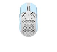 Mouse Anti Slip Grip Tape Compatible with HyperX Pulsefire Haste Wired Gaming Mouse Skins,Sweat Resistant,Sweat-Proof Grip, Protective Cover,Light Blue Suede Full