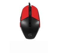 Mouse Anti Slip Grip Tape Compatible with Logitech G302 G303 Gaming Mouse Skins,Sweat Resistant,Sweat-Proof Grip, Protective Cover,Red Half