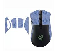 Mouse Anti-Slip Grip Tape, Grips Stickers for Razer DeathAdder V2 Pro Gaming Mouse,Blue Snowflake Half