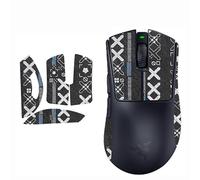 Mouse Anti-Slip Grip Tape, Grips Stickers for Razer DeathAdder V4 pro Gaming Mouse,Black White Half