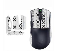Mouse Anti-Slip Grip Tape, Grips Stickers for Razer DeathAdder V4 pro Gaming Mouse,White Half
