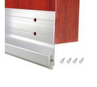 Mouse Blocking Aluminium Door Draft Stopper Bottom Seal - Skeleton with Rubber Tape - Windscreen Dust Seal