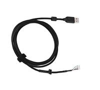 Mouse Cable Replacement Line Reliable Nylon-Covered Copper Wire Long 2.19yd for G502 Black