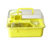 Mouse Cage | with Water Bottle Portable Play Carrier | 12-Inch Hamster Small Animal Habitat - for Dwarf Mice Gerbil Hedgehog Small Animals Pet Indoor Outdoor Travel Home