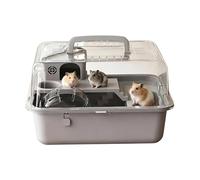 Mouse Cage with Water Bottle Portable Play Carrier
