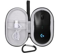 Mouse Case for Logitech G PRO X Superlight 2/2 DEX/ 2c for X Superlight for Pro 2 Lightspeed Wireless/Wired Gaming Mouse (Case Only) (Black-Grey)