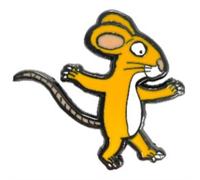 Pawprint Family | Mouse Character Enamel Pin Badge | Julia Donaldson and Axel Scheffler's The Gruffalo Official Merchandise
