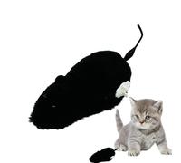 Mouse Chaser Cat Toy Realistic Plush Wind-Up Clockwork Running Pet Mouse