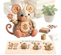Mouse Decoration Sewing Kit, DIY Kit for Beginners Decorative Mouse | Animal Art Project Set | For Creative Beginners Adults Women Hobbists Family Comple
