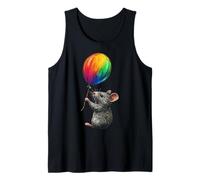Mouse Drawing Art Portrait Animal Lover Motif Mouse Tank Top