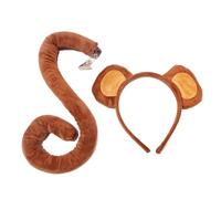 Mouse Ears & Tail - Mouse Ear Headband | Monkey Ears Headband & Tail Set | Animal Ears | Carnival Headbands | Headband and Tail Set with Scim Ears