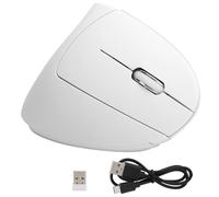 Mouse For Carpal Tunnel Right Hand, Ergonomic Mouse Mouse Ergonomic Vertical Mouse USB Wireless 2.4G Office Gaming Rechargeable Computer Accessories H1 (H1 vertical white mouse)