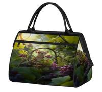 Mouse Forest Berries Travel Duffle Bag for Women Men Kids Boys Girls Weekend Overnight Bags 24 L Holdall Tote Cabin Bag for Sports Gym Yoga