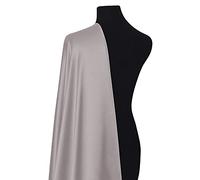 Mouse Grey Plain Crepe De Chine Dress Fabric Silky Polyester Fabric for Dressmaking, Blouses, Decoration, Craft Bridal Material |44/45" | 112cm Wide | Sold by The Metre