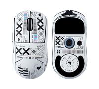 Mouse Grip Tape Anti-Slip Compatible with Logitech G PRO X Superlight Gaming Mouse, Sweat Resistant, Self-Adhesive Design, Professional Pre-Cut Mice Skin Upgrade Kit (White)