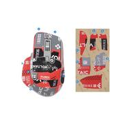 Mouse Grip Tape Compatible with Logitech MX Master 3S, Anti-slip Mouse Sticker for Logitech MX Master 3S - Full Coverage, Sweat-Absorbent, Precise Fit, Durable Feet (Red)