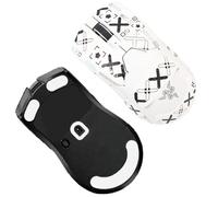 Mouse Grip Tape Full Coverage for Razer Viper V2 Pro,NOUKAJU Rounded Curved Edges Mouse Feet Skates,Self-Adhesive PreCut Sweat-Resistant Professional Mice Upgrade Kit(Foot pad + White Mouse Grip Tape)