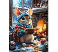 Mouse in Cozy Room 500-piece Jigsaw Puzzle Set Accompany Fairy Tale Cute For Adults Teens 14+ Logic Skill Indoor Game Family Game Night Summer Recycled Cardboard 500 PCS