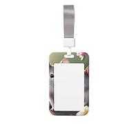 Mouse in Love Card Badge Holder. Durable Abs Material, Clear Id Display, Suitable for Office, Event, Meeting, Easy Identification.