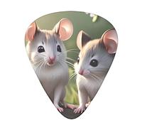 Mouse In Love Guitar Plectrums Classical Triangle Bass Acoustic And Electric Guitar Plectrums For Guitarists 12 Pieces