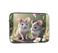 Mouse in Love Laptop Sleeve Case 10 Inch Suitable for Notebook Computer Tablet Traveling Carrying Simple Case