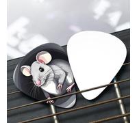 Mouse in the Hole Patterned guitar pick set - (thin/medium/thick), widely compatible with all kinds of stringed instruments,