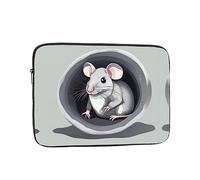 Mouse in The Hole Printed Laptop Organizer - 15 Inch, Perfect for Business Casual or School Laptop Carrying Bag