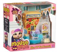 Character Options 07392 Millie & Friends Mouse in Slice 'O Pie Pizzeria, Collectable Toys, Playset, Imaginative Play, Gift for 3-7 Year Old,Blue