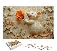 Mouse Jigsaw Puzzles for Adults 1000, 1000 Piece Jigsaw Puzzles for Adults, Flower Jigsaws Puzzle with Exquisite Packaging Box, Impossible Puzzle for Home Decor, Gifts for Women, Gifts for Men, -6187