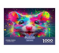 Mouse Jigsaw Puzzles Puzzle for Adults Kids. 1000 Piece Animal Whimsical Challenge Toy Educational Games Home Decoration for Adults& Kids Age 14 Years Up 70x50cm/1000pcs