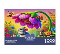 Mouse Jigsaw Puzzles Puzzle for Adults Kids. 1000 Pieces Animal Impossible Challenge Toy Educational Game Home Decoration for Educational Games Gifts 38x26cm/1000pcs