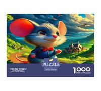 Mouse Jigsaw Puzzles Puzzles for Adults Kids. 1000 Piece Animal Great Gifts Challenge Toy Educational Games Home Decoration for Educational Games Gifts 70x50cm/1000pcs