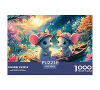 Mouse Jigsaws Suitable for Decompression And Wall Decor 1000 Piece Puzzle Fit Together Perfectly for Adults And Kids 38x26cm/1000pcs