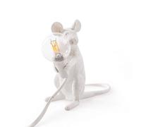 Mouse Mac Sitting Table Lamp White
