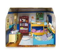Mouse Mansion Kids' Bedroom Dollhouse Craft Kit - Build a Miniature Room with Bunk Bed & Desk - Easy DIY Children's Crafting Activity - Create Sam & Julia's World from Bestselling Books