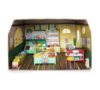 Mouse Mansion Shop Dollhouse Craft Kit - Build a Miniature Store with Display Cabinets & Counter - Easy DIY Kids Crafting Activity - Create Sam & Julia's World from Bestselling Books